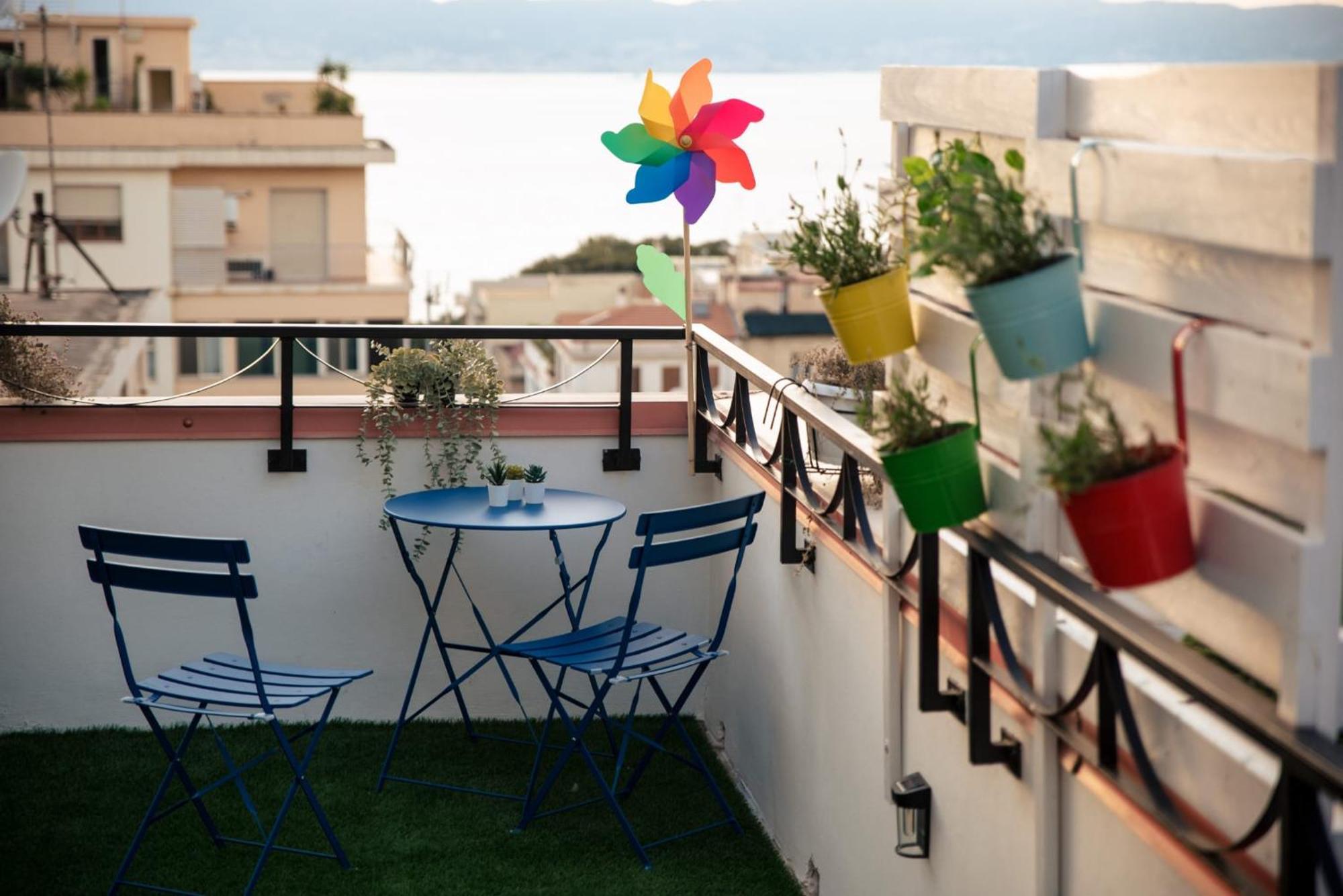 B&B Fuori Squadro - In Centro Con Terrazza Relax Vista Mare Reggio di Calabria Dış mekan fotoğraf